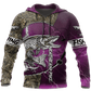 Northern Pike Fishing Pink Camo Graphic – 3D Hoodie