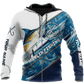 Custom Name Marlin Fishing Camo Graphic – 3D Hoodie