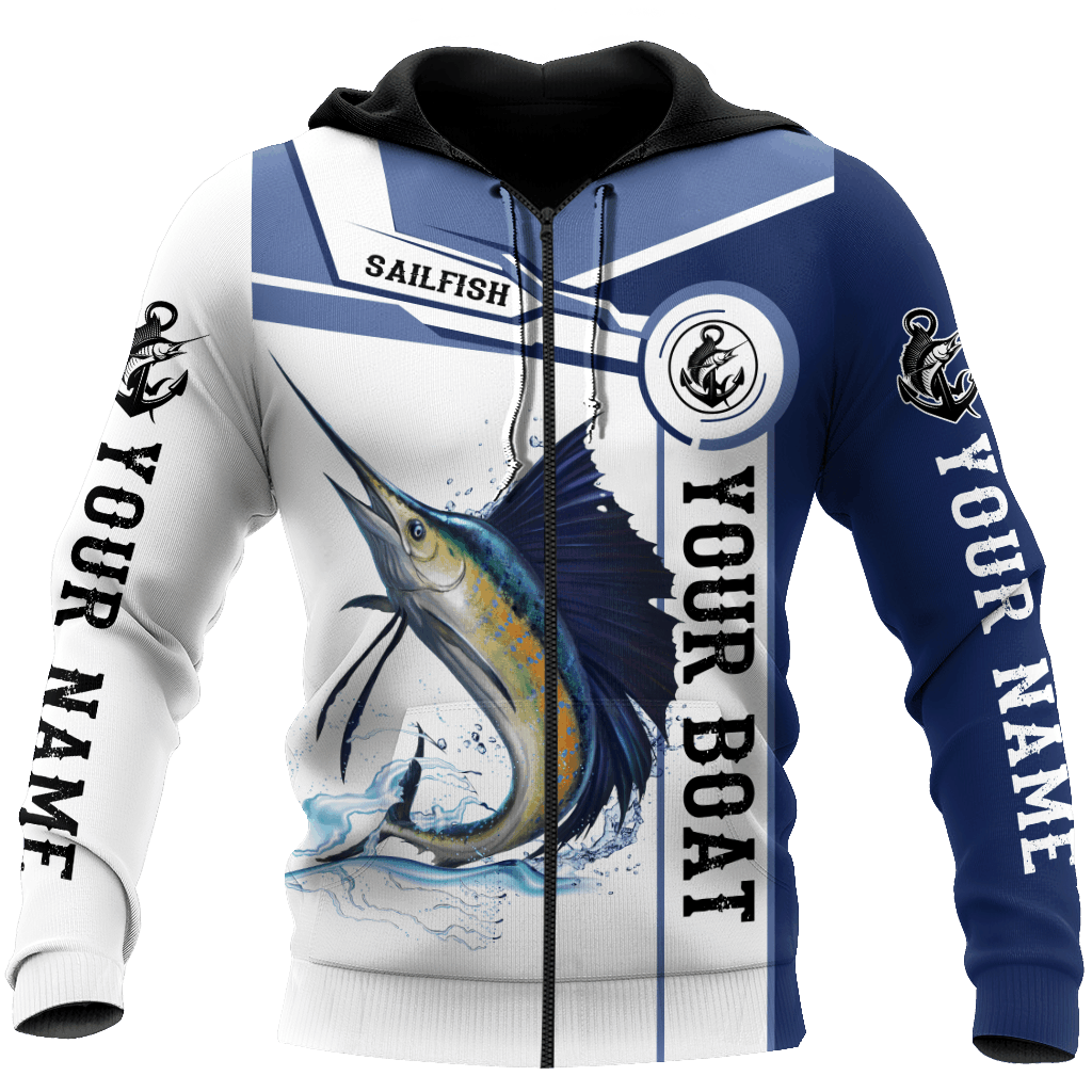 Collection Custom Name Sailfish Catch And Release – 3D Hoodie