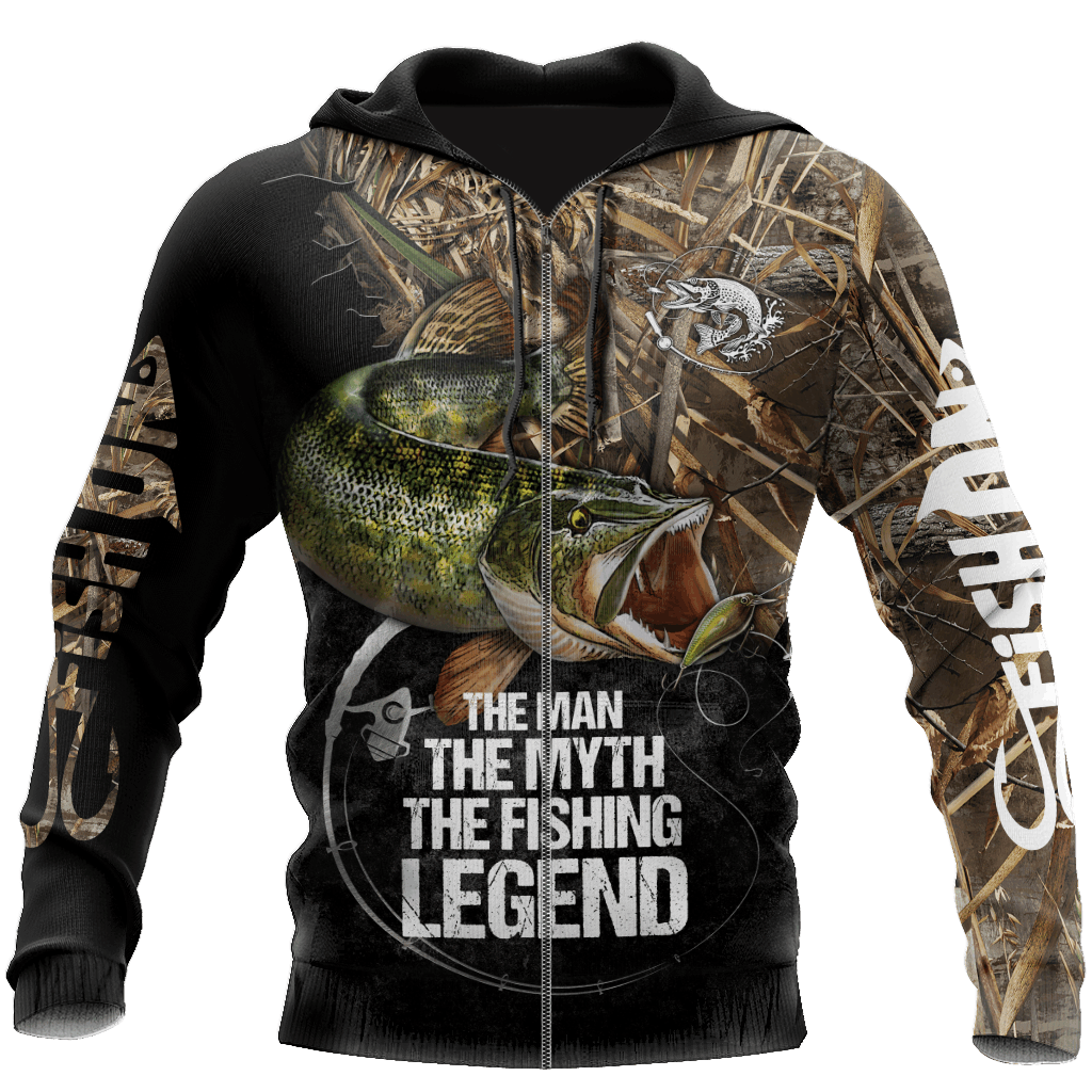 Collection Northern Pike Fishing Legend Muddy Camo – 3D Hoodie