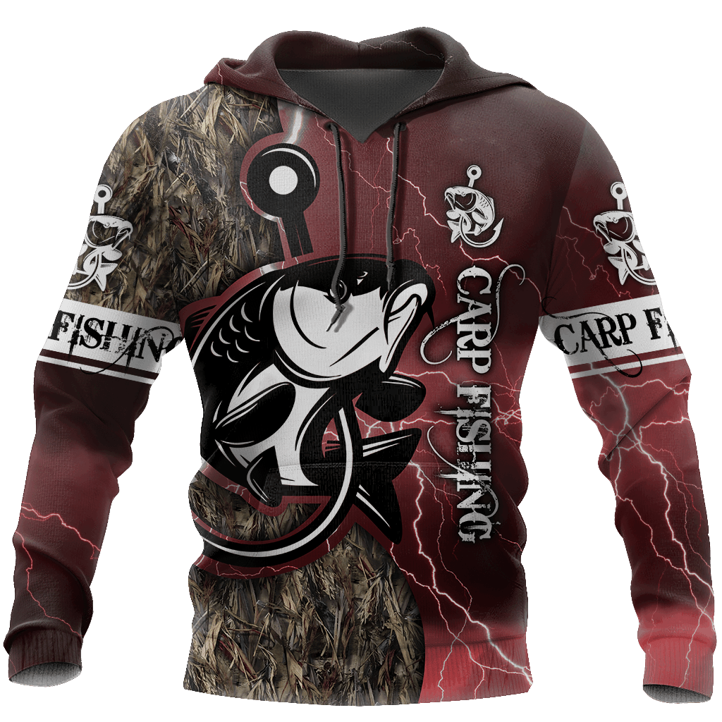 Best Carp Fishing Red Graphic – 3D Hoodie