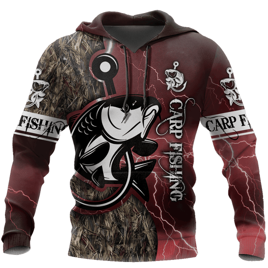 Best Carp Fishing Red Graphic – 3D Hoodie