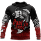 Haul In Bass Fishing Red Reaper Graphic – 3D Hoodie