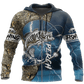 Perch Fishing Hook Up Blue Graphic – 3D Hoodie