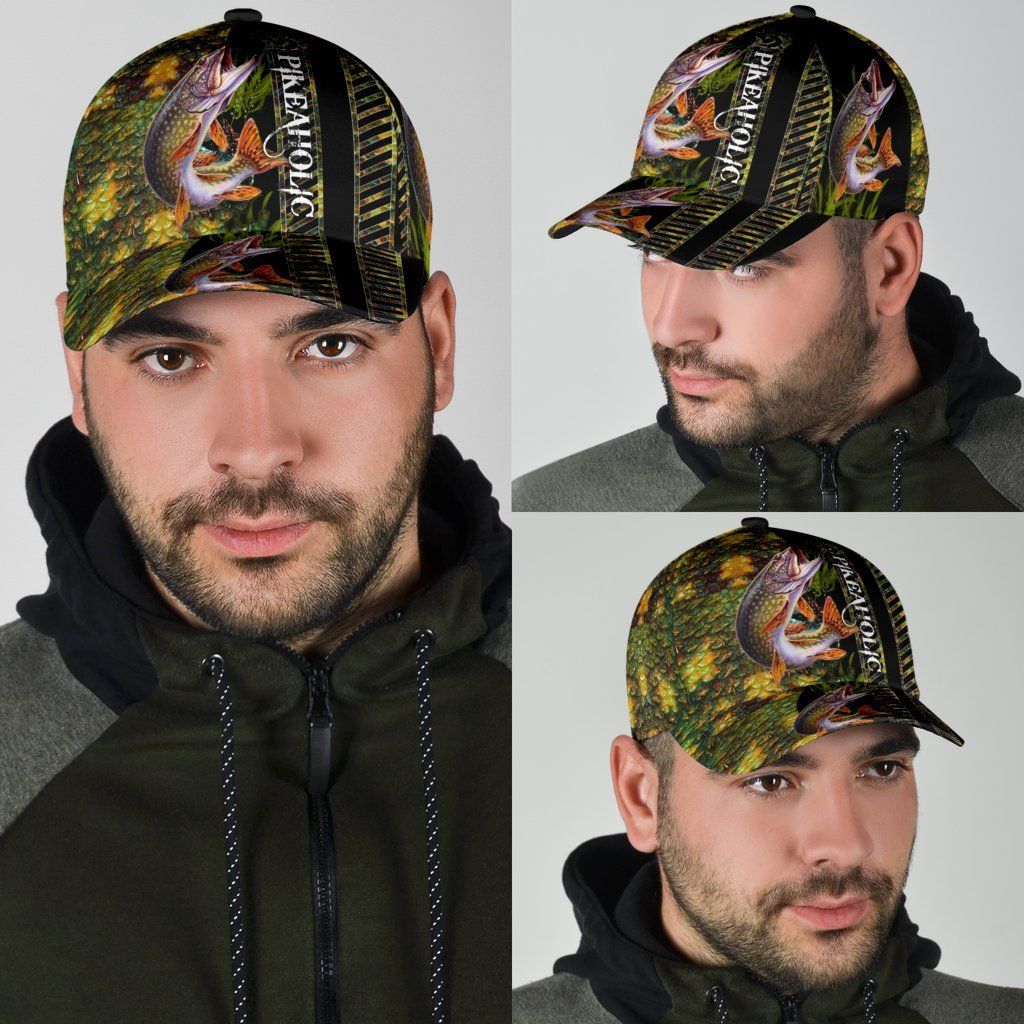 Northern Pike Fishing Hook 3D Design – Classic Cap