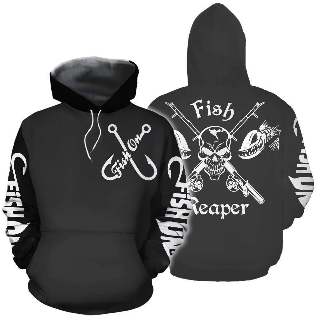 Fishing Reaper All Over Print Graphic – 3D Hoodie