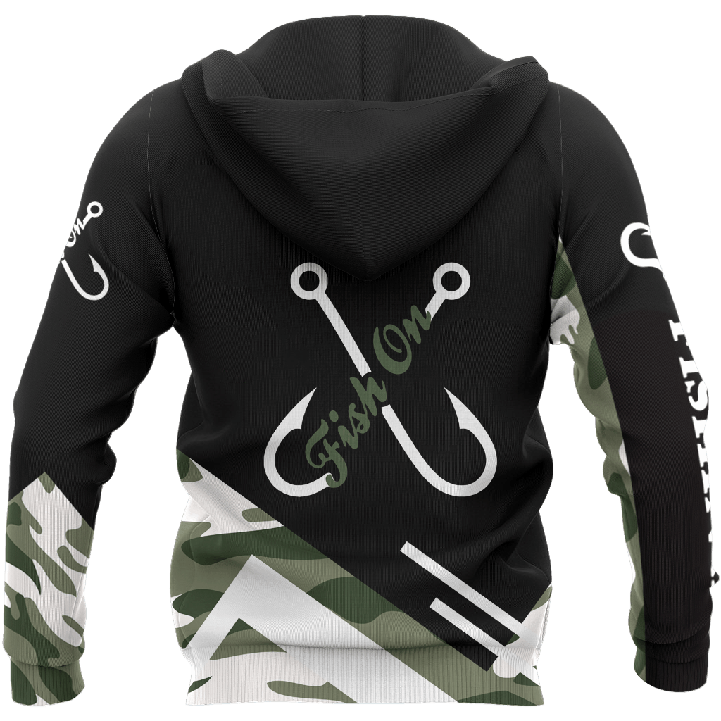Bass Fishing Camo Graphic – 3D Hoodie