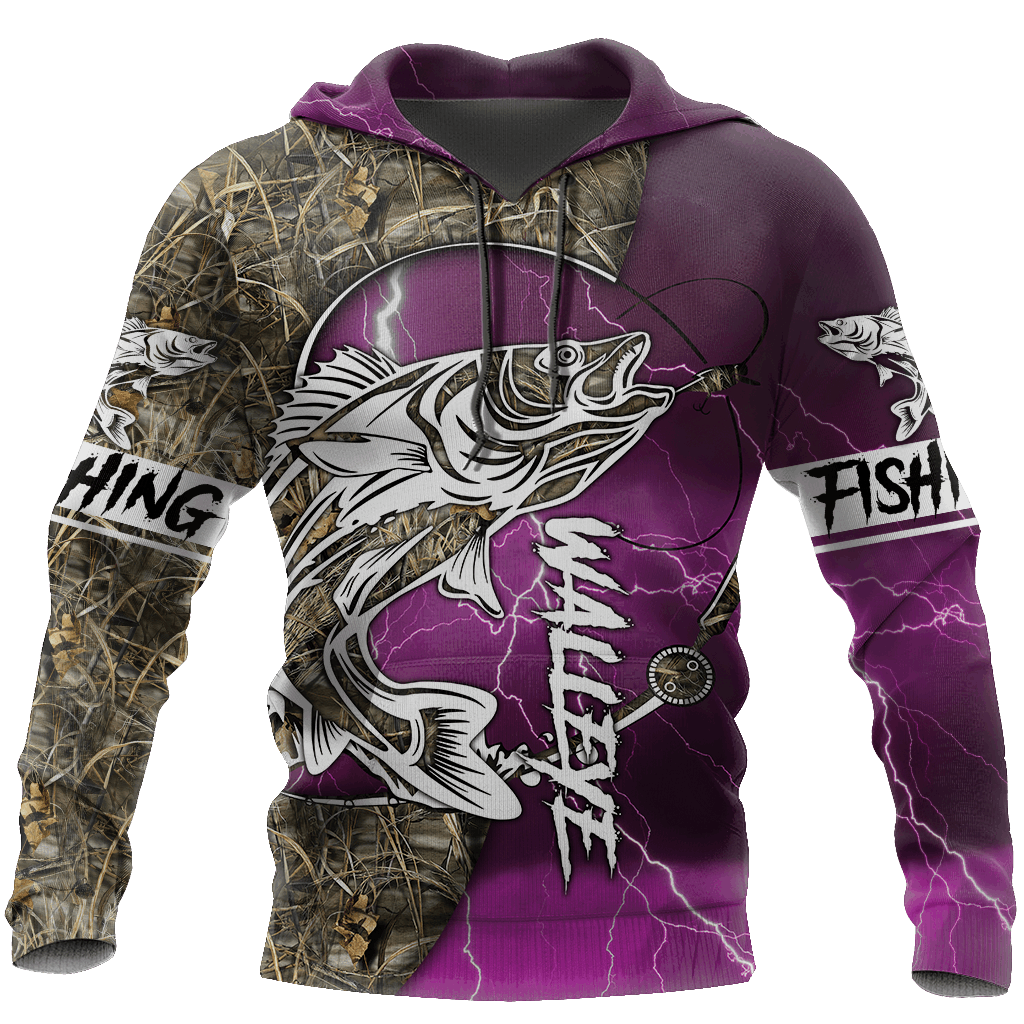Walleye Fishing Country Girl Graphic – 3D Hoodie