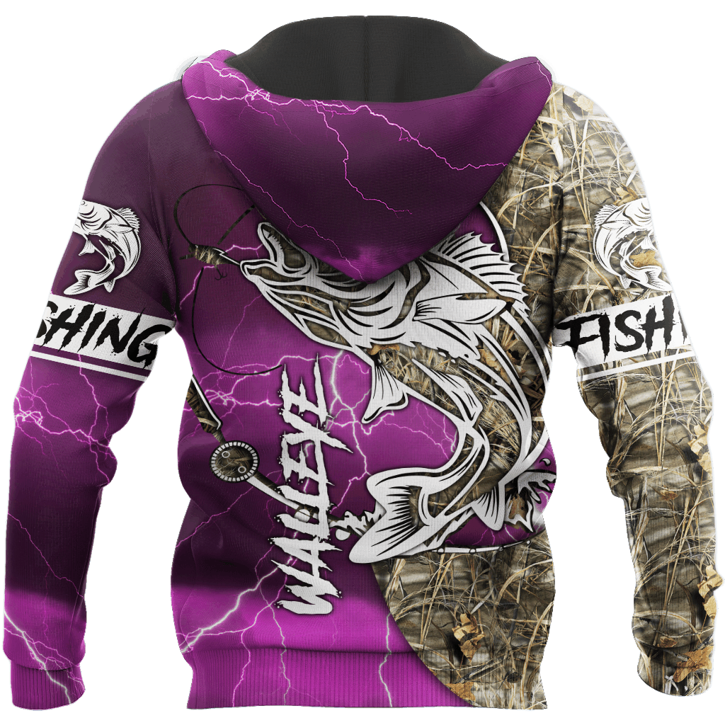 Walleye Fishing Country Girl Graphic – 3D Hoodie