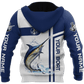 Custom Name Marlin Catch And Release Graphic – 3D Hoodie