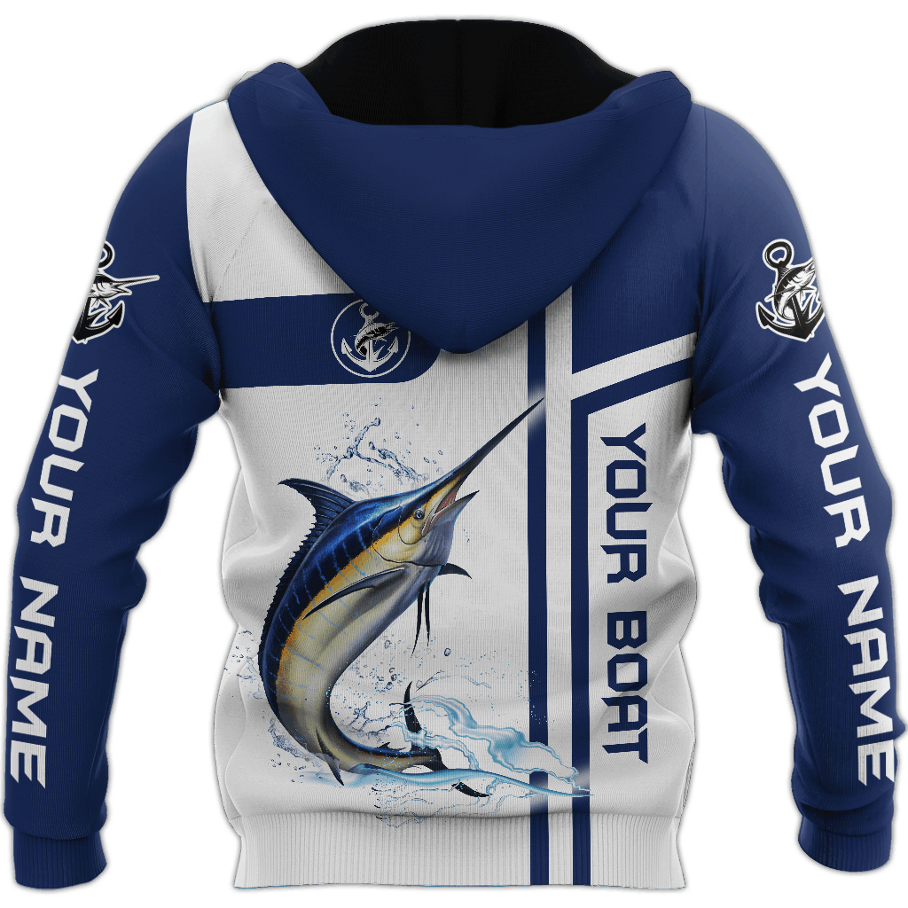 Custom Name Marlin Catch And Release Graphic – 3D Hoodie