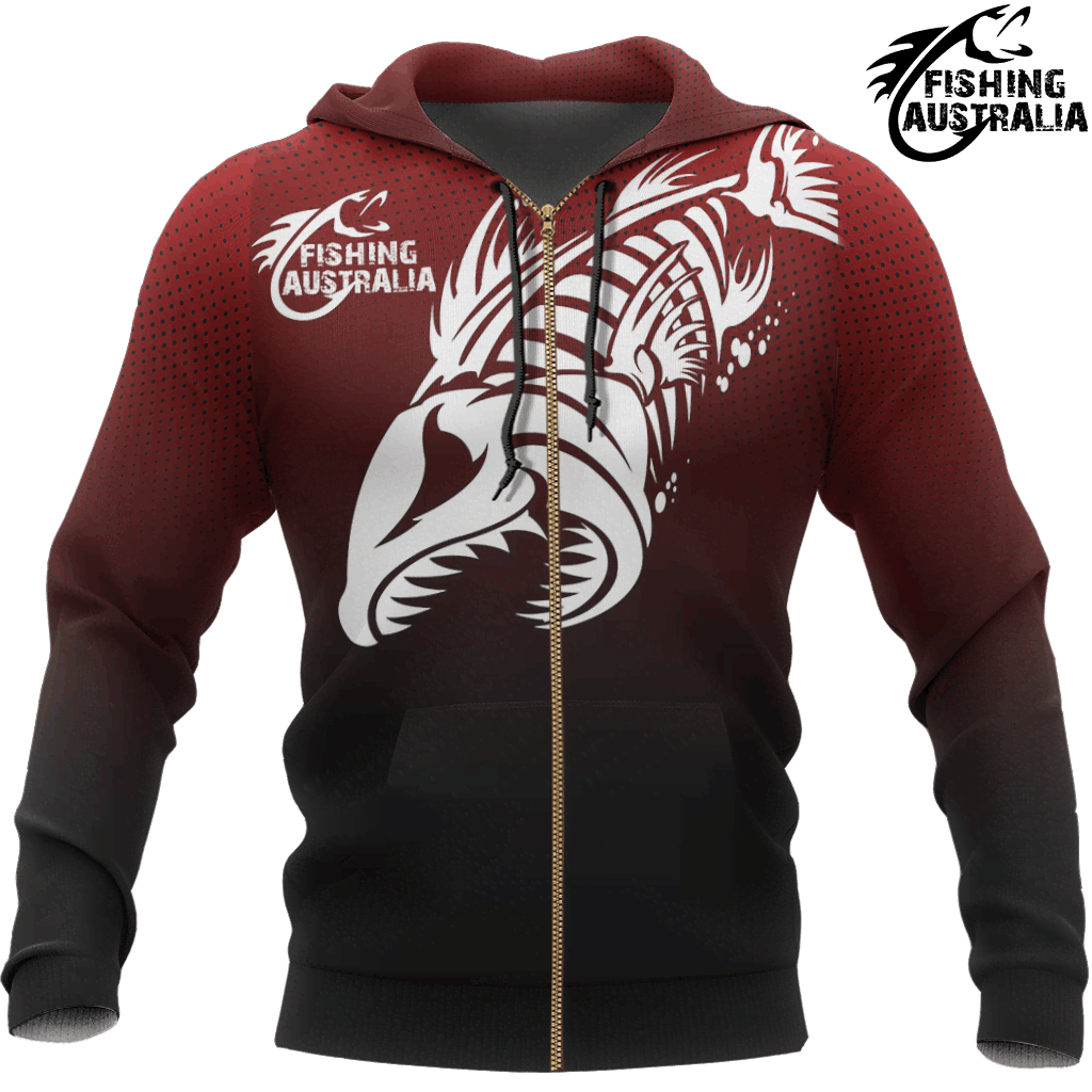 Fishing Australia Eat Sleep Fish Repeat Graphic – 3D Hoodie