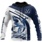 Custom Name Shark Fishing Graphic – 3D Hoodie