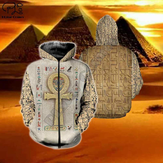 Collection Egyptian Ankh Symbol Art – 3D Hoodie