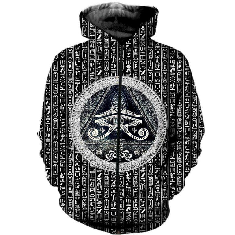 Collection Ancient Egypt Eye Of Horus Art – 3D Hoodie