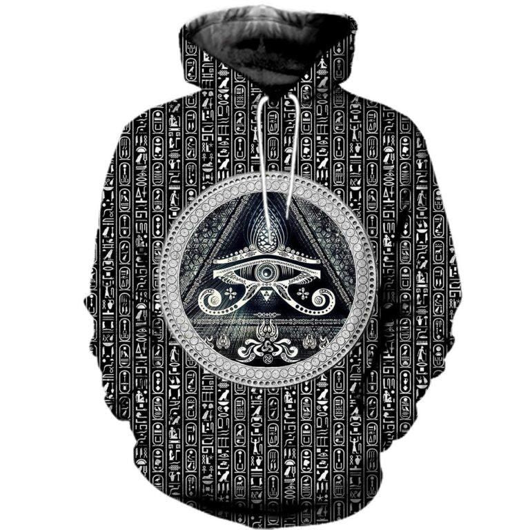 Collection Ancient Egypt Eye Of Horus Art – 3D Hoodie