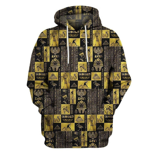 Collection Egyptian Gods And Symbols Art – 3D Hoodie
