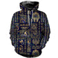 Collection Egyptian Hieroglyphs And Deities Art – 3D Hoodie