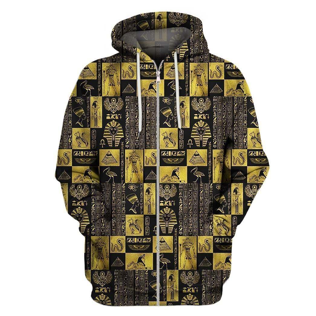Collection Egyptian Gods And Symbols Art – 3D Hoodie