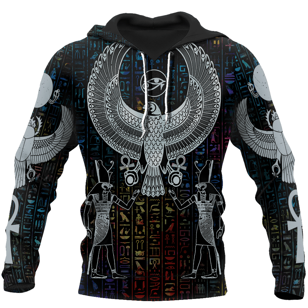 Collection Ancient Egypt Hieroglyphics Art – 3D Hoodie