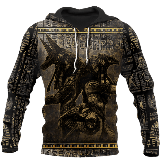 Anubis Ancient Egypt Art Style - 3D Hoodie