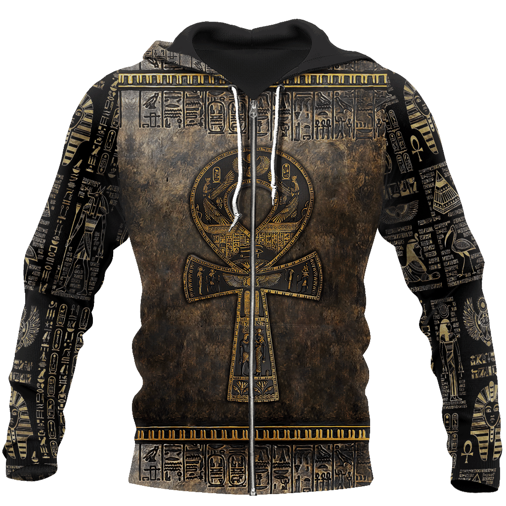 Collection Ancient Egypt Ankh Symbol Art – 3D Hoodie