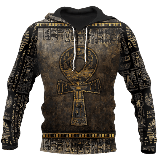 Collection Ancient Egypt Ankh Symbol Art – 3D Hoodie