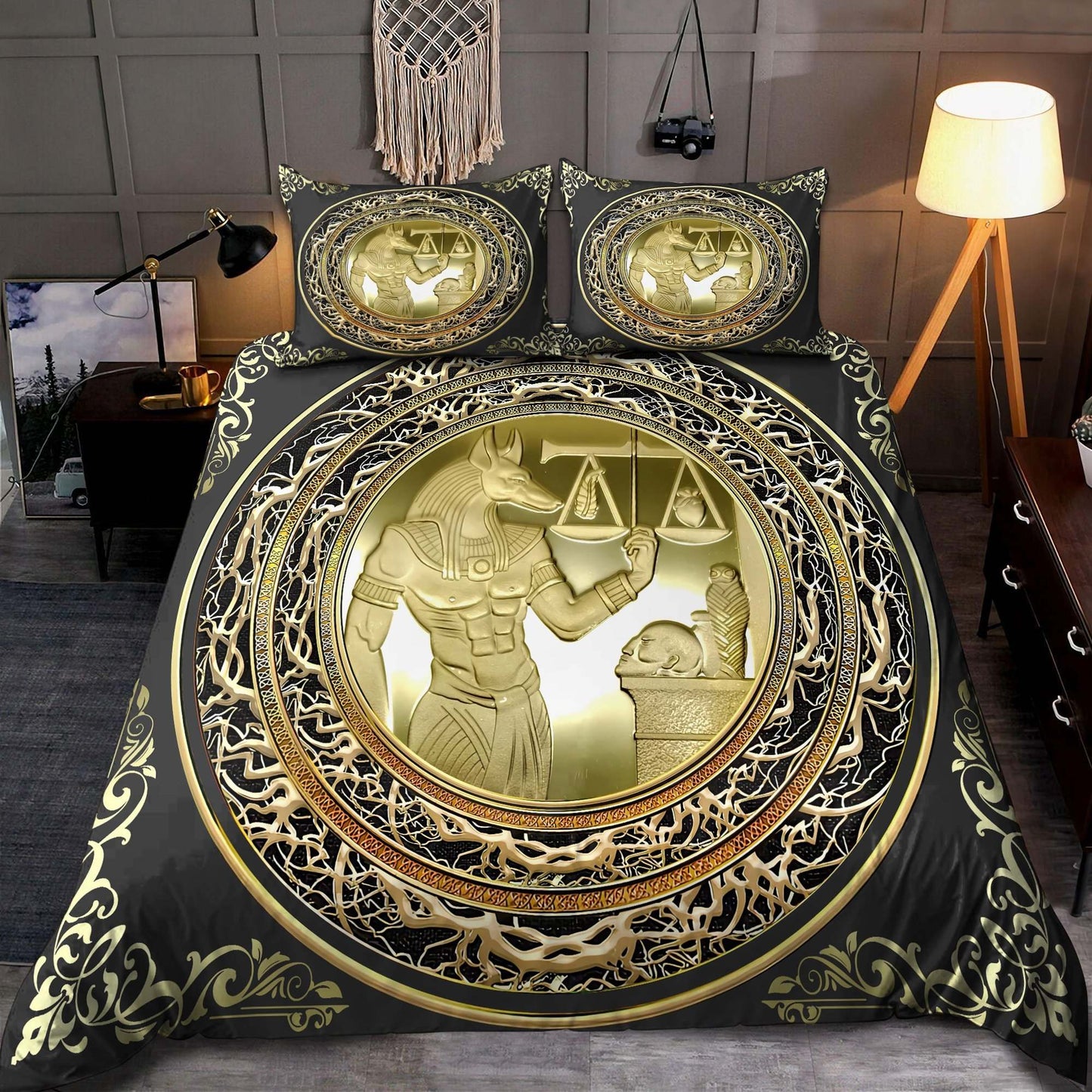 Ancient Egypt Joy And Happiness Bedding Cover For Cozy Bedroom Decor