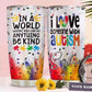 Autism Awareness In A World I Love Personalized 20 Oz Tumbler