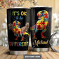 Autism Awareness Dinosaur Personalized 20 Oz Tumbler