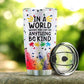 Autism Awareness In A World I Love Personalized 20 Oz Tumbler