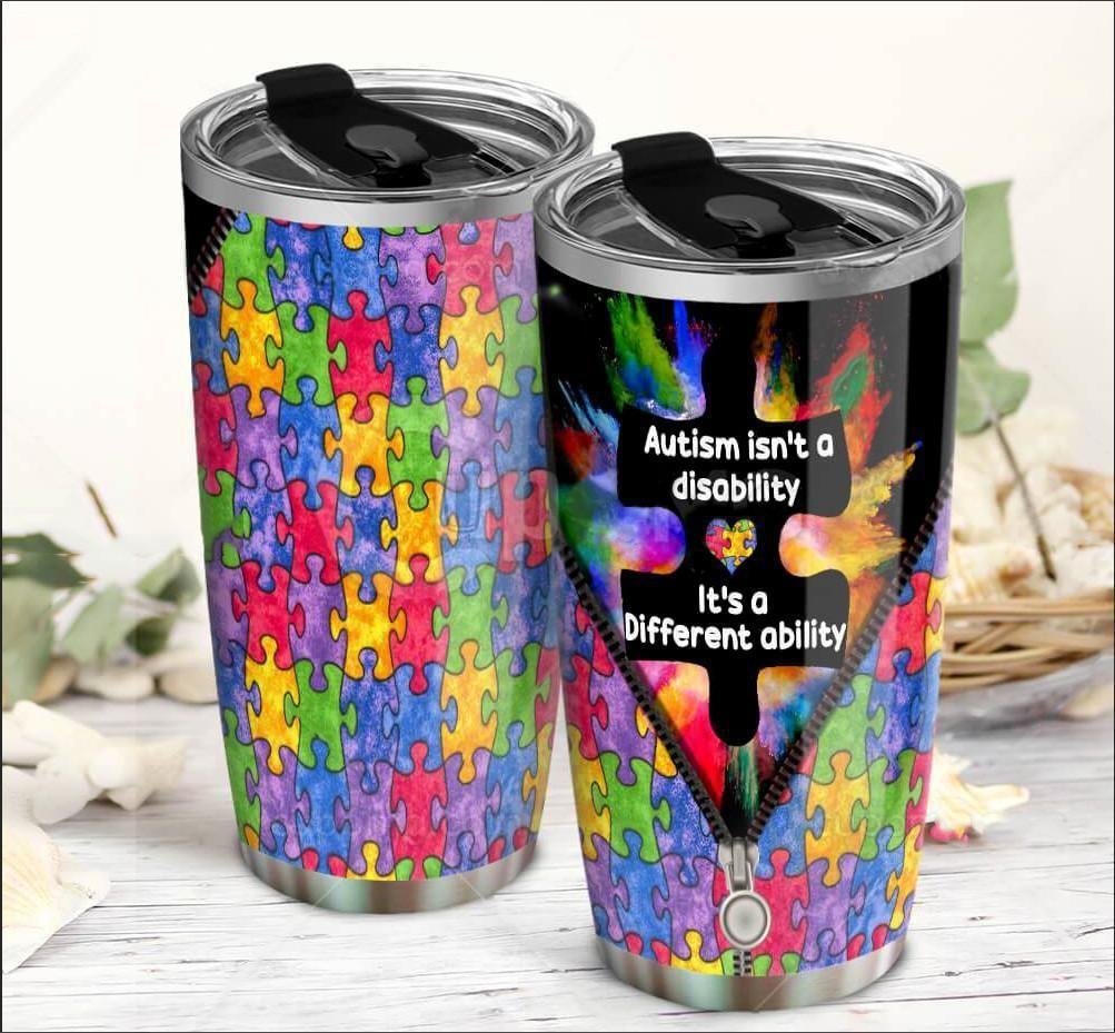 Autism Isn't A Disability 20 Oz Tumbler For Travel Gifts