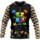 Collection Autism Awareness All Over Print – 3D Hoodie