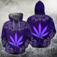 Collection Hippie Purple Art Design – 3D Hoodie