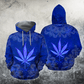 Collection Hippie Royal Blue Art Design – 3D Hoodie