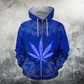 Collection Hippie Royal Blue Art Design – 3D Hoodie