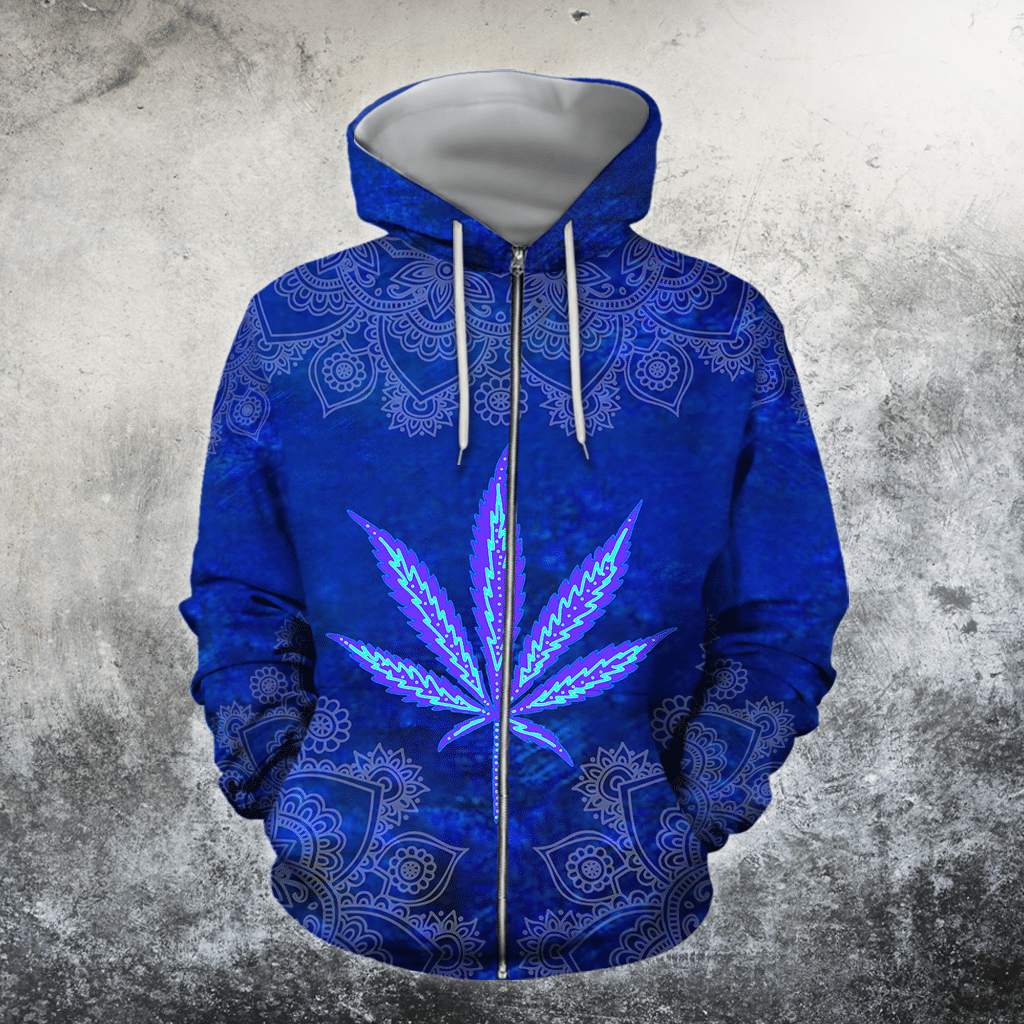 Collection Hippie Royal Blue Art Design – 3D Hoodie