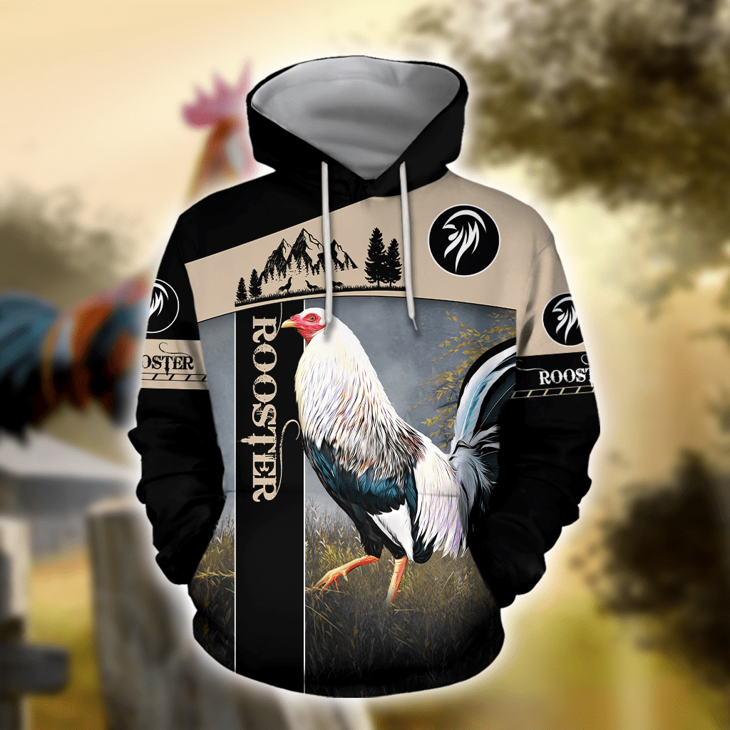 Premium Rooster Art 4 - 3D Hoodie