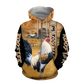 Premium Rooster Art 1 - 3D Hoodie