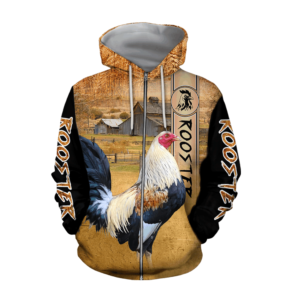 Premium Rooster Art 1 - 3D Hoodie