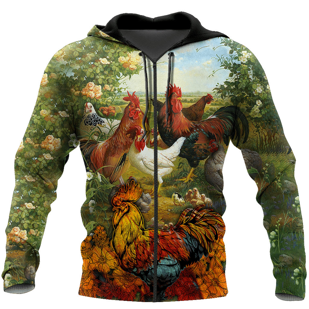 Premium Rooster Art 4 - 3D Hoodie