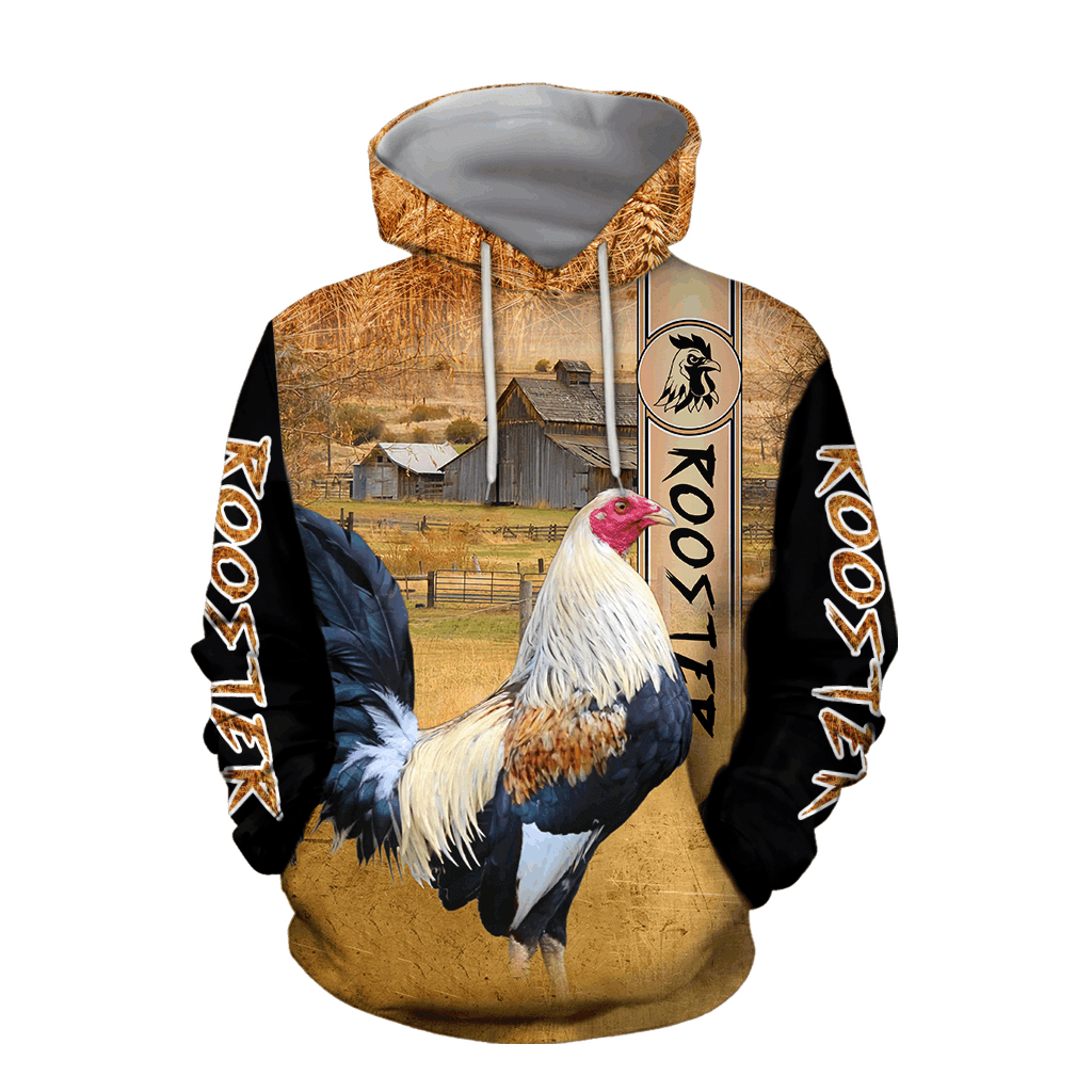 Premium Rooster Art 1 - 3D Hoodie