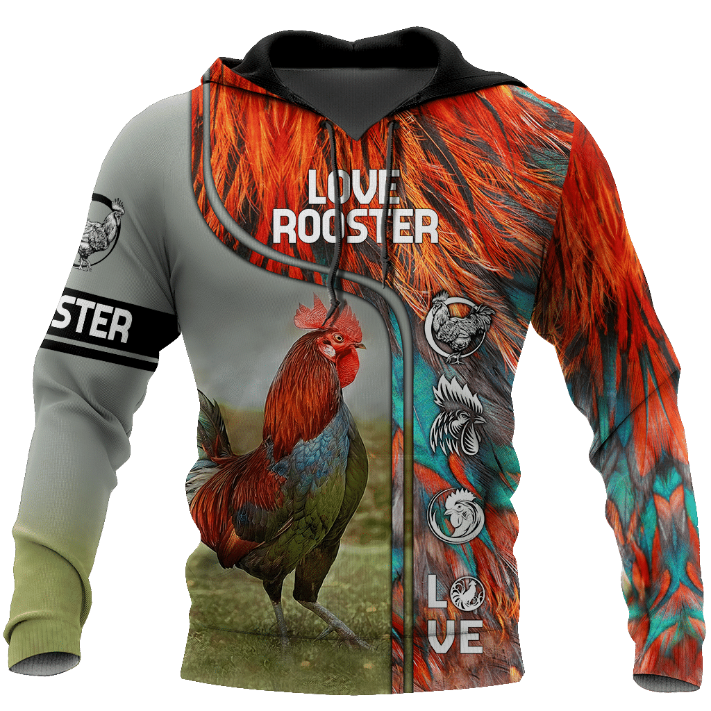 Premium Rooster Art 5 - 3D Hoodie