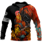 Premium Rooster Quote Art - 3D Hoodie
