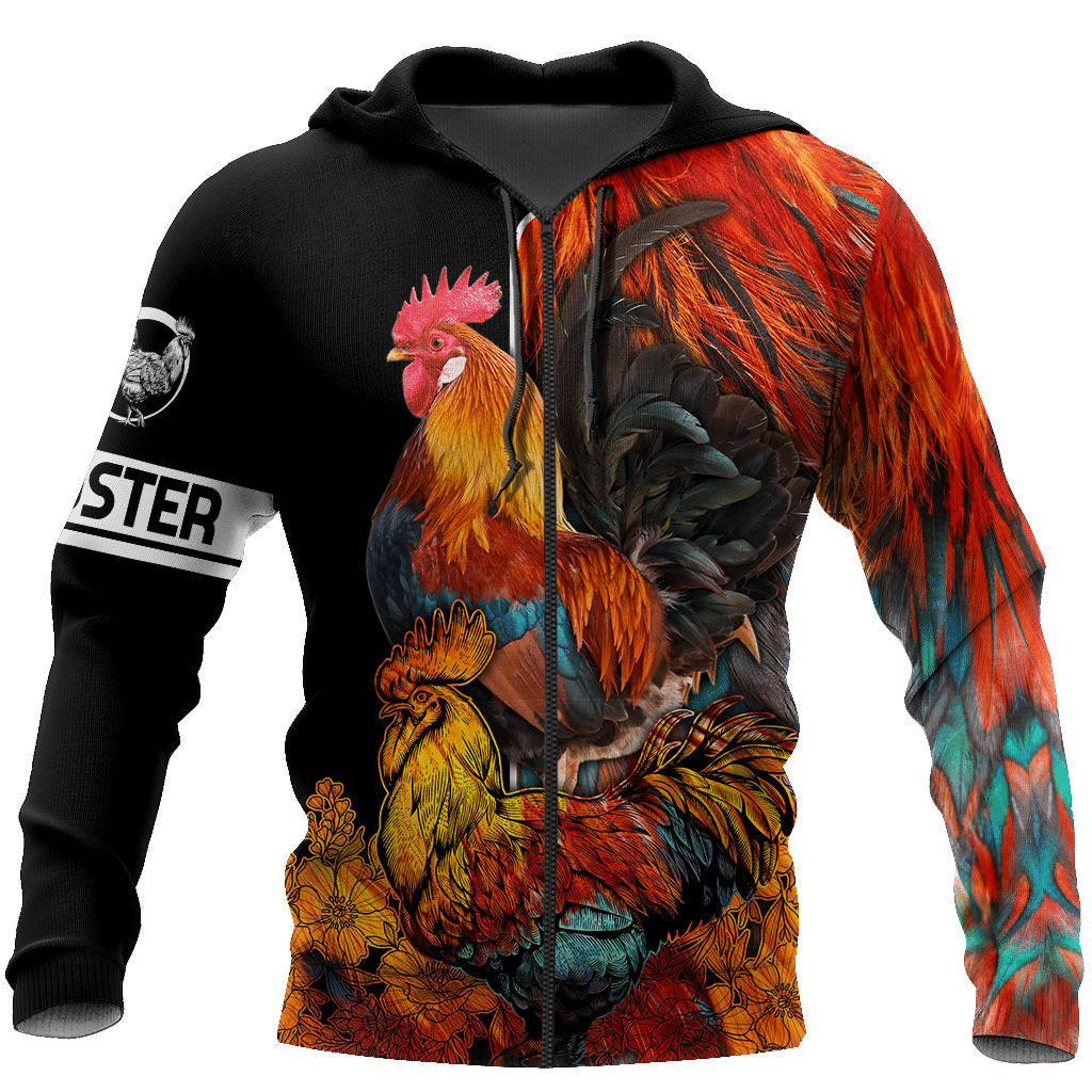Premium Rooster Quote Art - 3D Hoodie
