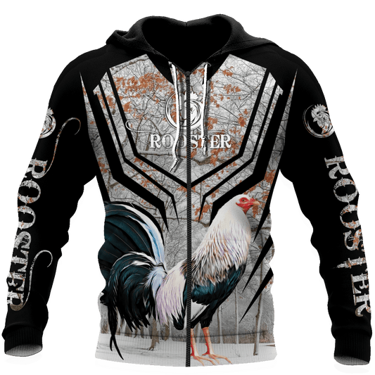 Premium Rooster Art – 3D Hoodie