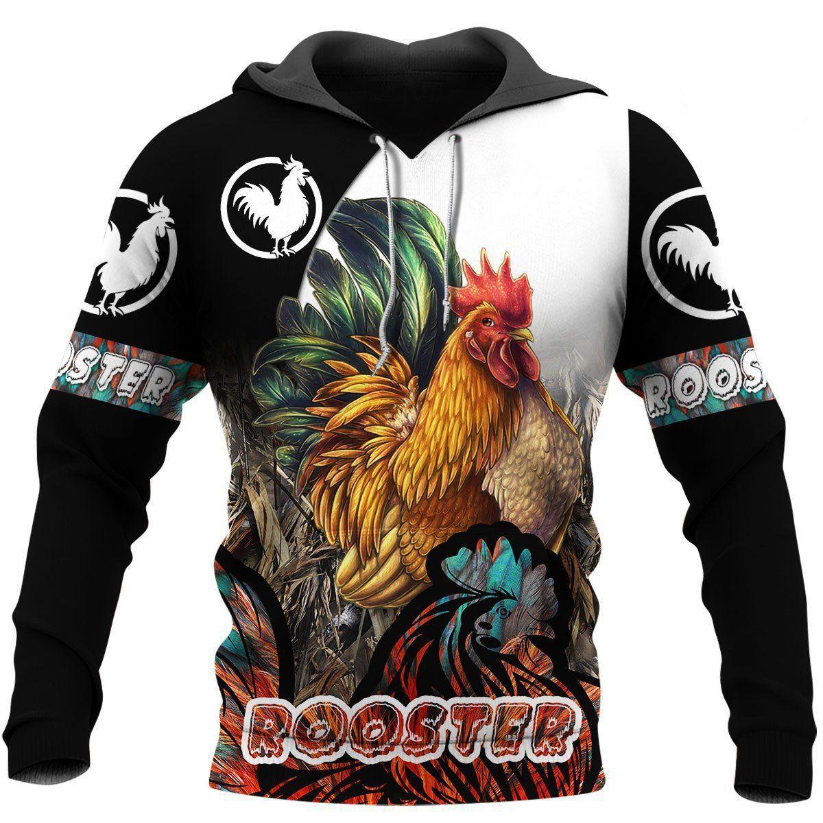 Premium Rooster Art 1 - 3D Hoodie