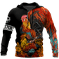 Premium Rooster Quote Art - 3D Hoodie