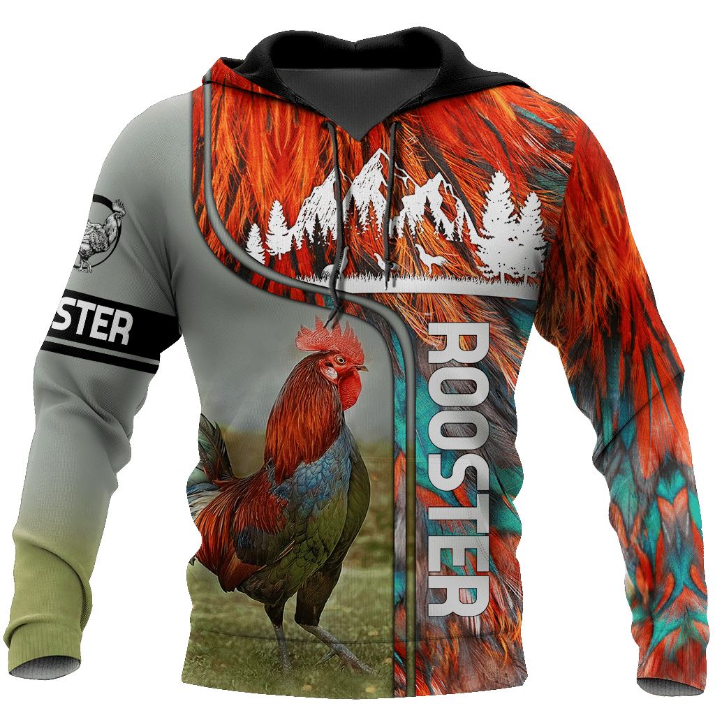 Premium Rooster Art - 3D Hoodie