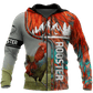 Premium Rooster Art - 3D Hoodie
